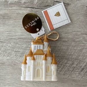 Bath & Body Works BBW Disney Princess Gold & White Castle Light Up Keychain
